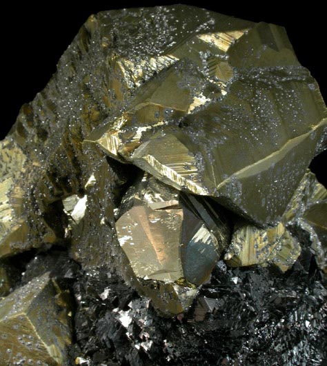 Chalcopyrite, Sphalerite, Pyrite from Huaron District, Cerro de Pasco Province, Pasco Department, Peru