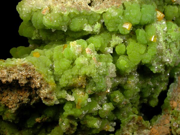 Mimetite with Wulfenite from Mapimi District, Durango, Mexico