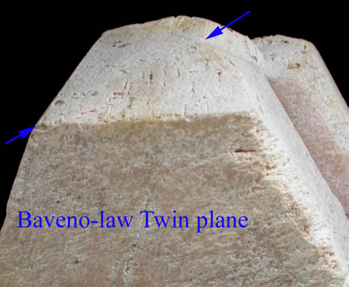 Microcline (Baveno-Law and Carlsbad-Law Twinned) from Crystal Peak area, 6.5 km northeast of Lake George, Park-Teller Counties, Colorado