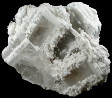 Barite with Calcite from N'Chwaning II Mine, Kalahari Manganese Field, Northern Cape Province, South Africa