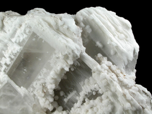 Barite with Calcite from N'Chwaning II Mine, Kalahari Manganese Field, Northern Cape Province, South Africa