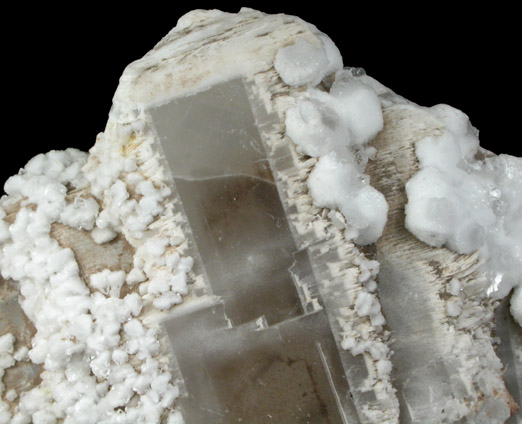 Barite with Calcite from N'Chwaning II Mine, Kalahari Manganese Field, Northern Cape Province, South Africa