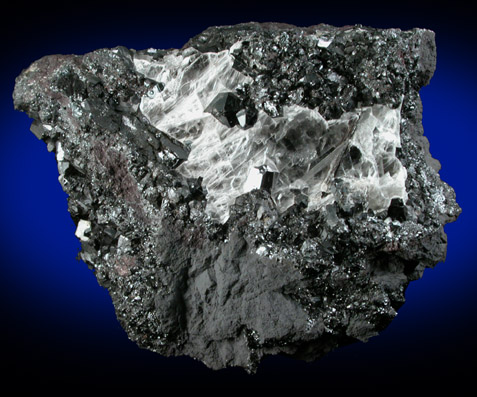 Gaudefroyite and Gypsum from Wessels Mine, Kalahari Manganese Field, Northern Cape Province, South Africa