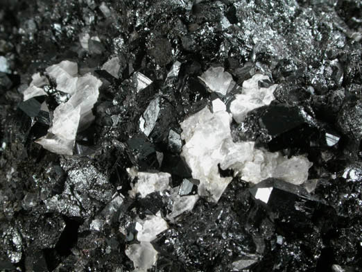 Gaudefroyite and Gypsum from Wessels Mine, Kalahari Manganese Field, Northern Cape Province, South Africa