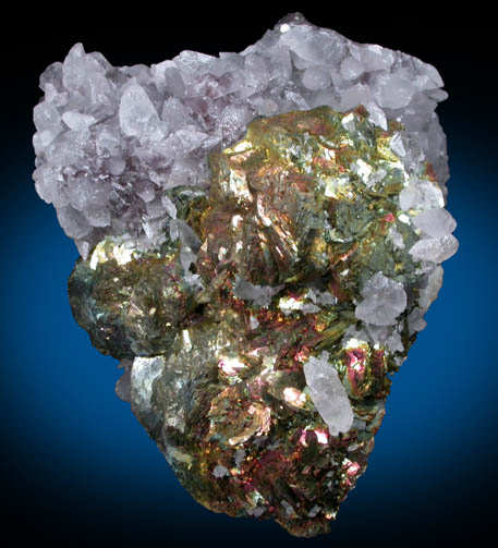 Chalcopyrite and Calcite from Kalahari Manganese Field, Northern Cape Province, South Africa
