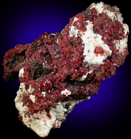 Andradite Garnet with Calcite from N'Chwaning Mine, Kalahari Manganese Field, Northern Cape Province, South Africa