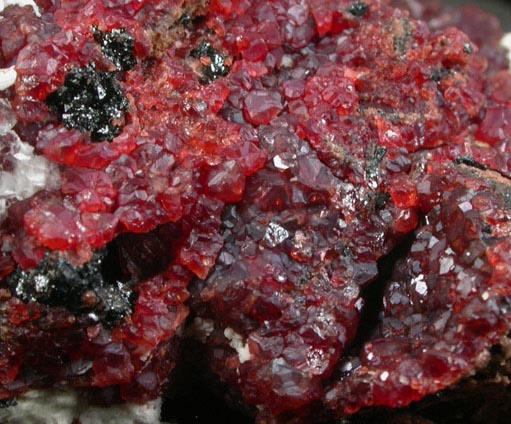Andradite Garnet with Calcite from N'Chwaning Mine, Kalahari Manganese Field, Northern Cape Province, South Africa