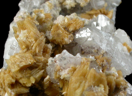 Barite with Calcite from Kalahari Manganese Field, Northern Cape Province, South Africa