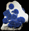 Azurite in clay matrix from Malbunka Mine, Areyonga, Northern Territory, Australia