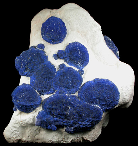 Azurite in clay matrix from Malbunka Mine, Areyonga, Northern Territory, Australia