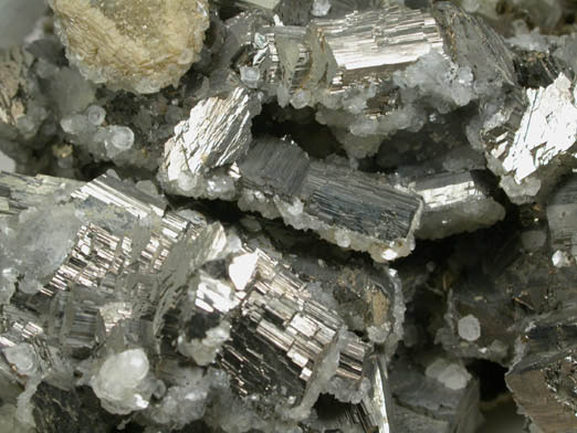 Arsenopyrite, Quartz, Siderite, Calcite from Panasqueira Mine, Barroca Grande, 21 km. west of Fundao, Castelo Branco, Portugal