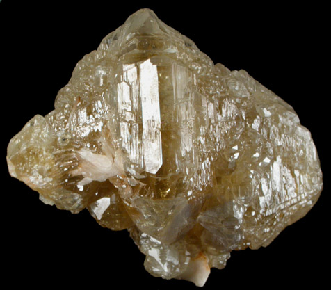 Cerussite with Barite from Mibladen, Haute Moulouya Basin, Zeida-Aouli-Mibladen belt, Midelt Province, Morocco