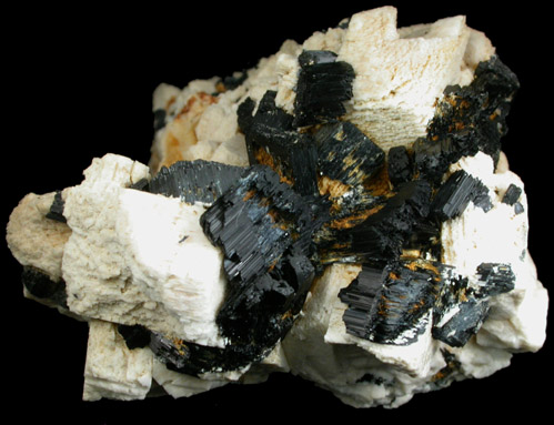 Arfvedsonite on Microcline from 5 km NE of Malosa Mountain, Zomba District, Malawi