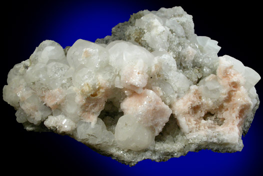 Gmelinite-Ca with Calcite from Prospect Park Quarry, Prospect Park, Passaic County, New Jersey