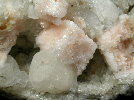 Gmelinite-Ca with Calcite from Prospect Park Quarry, Prospect Park, Passaic County, New Jersey