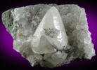 Calcite with Hematite on Quartz from Braen's Quarry, Haledon, Passaic County, New Jersey