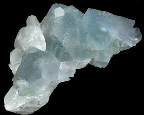 Fluorite with Calcite from Xianghualing Cassiterite Mine, 32 km north of Linwu, Hunan Province, China