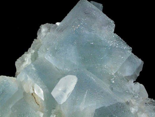 Fluorite with Calcite from Xianghualing Cassiterite Mine, 32 km north of Linwu, Hunan Province, China