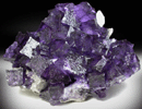 Fluorite with Calcite from Elmwood Mine, Carthage, Smith County, Tennessee