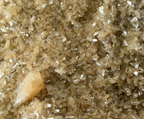 Quartz pseudomorphs after Anhydrite with Stilbite-Ca from Prospect Park Quarry, Prospect Park, Passaic County, New Jersey