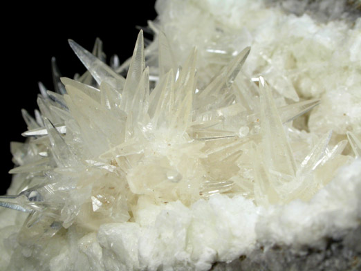 Calcite on Datolite from Millington Quarry, Bernards Township, Somerset County, New Jersey