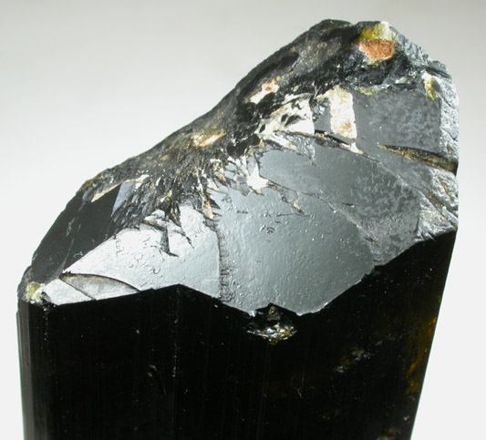 Epidote (twinned crystals) from Jensen Quarry, contact zone at Knob Hill, Riverside County, California