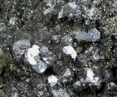 Sphalerite, Galena, Chalcopyrite from Desloge Mine, Old Lead Belt, St. Francois County, Missouri