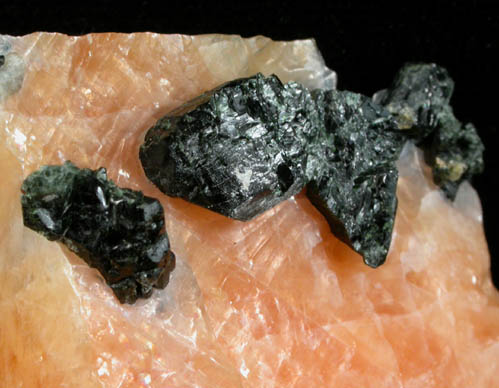 Diopside and Scapolite in Calcite from Route 6 Road Cut, Bear Mountain State Park, Orange County, New York