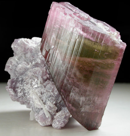 Elbaite Tourmaline with Lepidolite from Himalaya Mine, Mesa Grande District, San Diego County, California