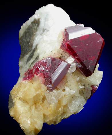 Cinnabar on Dolomite from Fenghuang, Xiangxi, Hunan, China