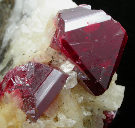 Cinnabar on Dolomite from Fenghuang, Xiangxi, Hunan, China