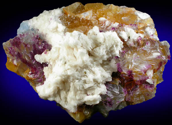 Fluorite, Calcite, Pyrite from Minerva #1 Mine, Cave-in-Rock District, Hardin County, Illinois