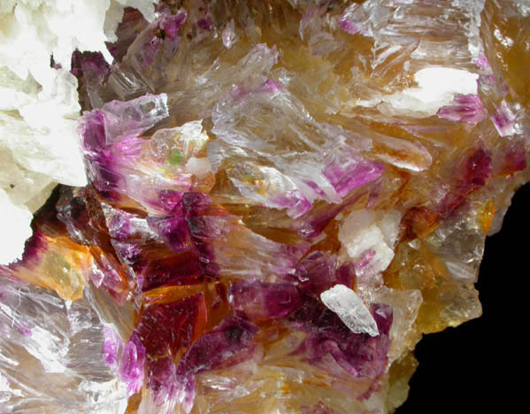 Fluorite, Calcite, Pyrite from Minerva #1 Mine, Cave-in-Rock District, Hardin County, Illinois