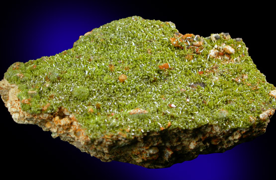 Pyromorphite with Wulfenite from Southwest Chester County Mine, Phoenixville, Chester County, Pennsylvania