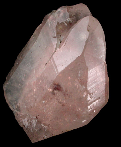 Copper inclusions in Calcite from Keweenaw Peninsula Copper District, Michigan