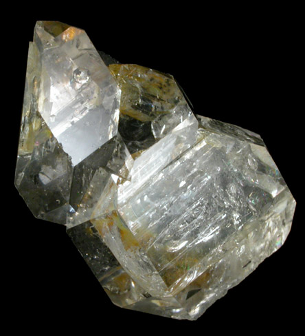 Quartz var. Herkimer Diamond with two-phase inclusions from Herkimer, Herkimer County, New York