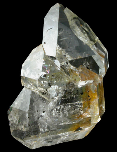 Quartz var. Herkimer Diamond with two-phase inclusions from Herkimer, Herkimer County, New York