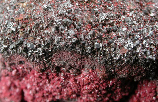 Cinnabar var. Raspberry Ore from New Idria Mine, San Benito County, California