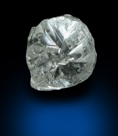 Diamond (0.37 carat colorless complex crystal) from Premier Mine, Gauteng Province, South Africa