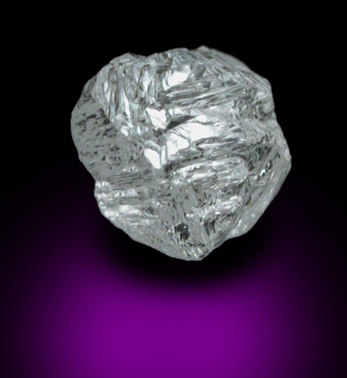 Diamond (0.62 carat colorless complex octahedral crystal) from Premier Mine, Gauteng Province, South Africa