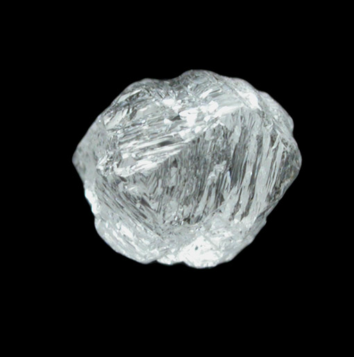 Diamond (0.62 carat colorless complex octahedral crystal) from Premier Mine, Gauteng Province, South Africa