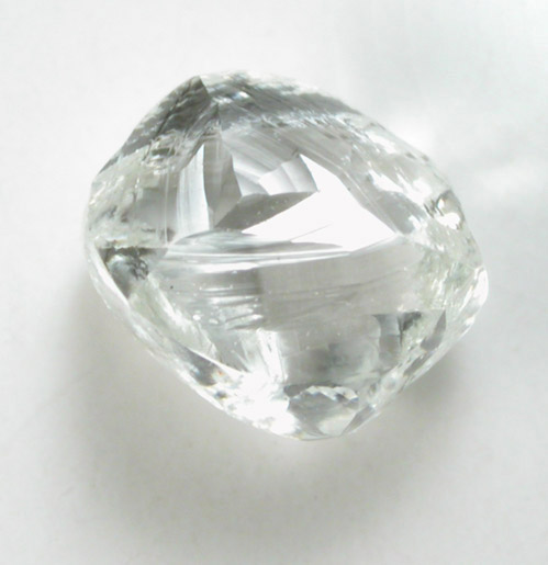 Diamond (0.50 carat colorless complex crystal) from Premier Mine, Gauteng Province, South Africa