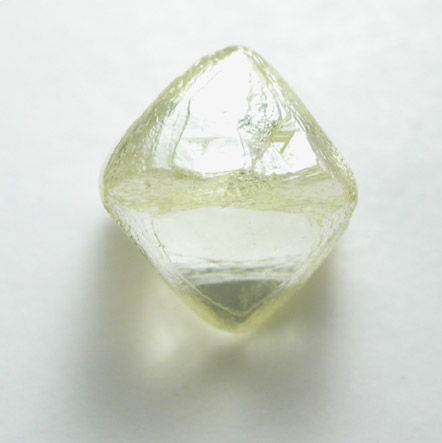Diamond (0.48 carat yellow octahedral crystal) from Northern Cape Province, South Africa