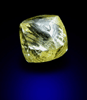 Diamond (0.51 carat fancy-yellow dodecahedral crystal) from Northern Cape Province, South Africa