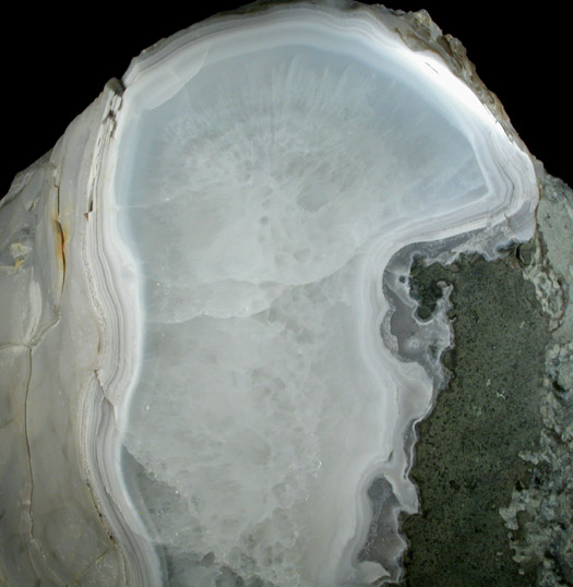 Quartz var. Agate from Summit Quarry, Union County, New Jersey