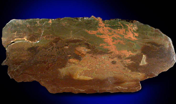 Copper from Chimney Rock Quarry, Bound Brook, Somerset County, New Jersey