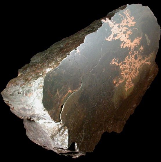 Copper from Chimney Rock Quarry, Bound Brook, Somerset County, New Jersey