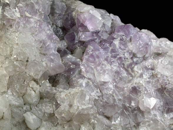 Quartz var. Agate with Amethyst from Prospect Park Quarry, Prospect Park, Passaic County, New Jersey