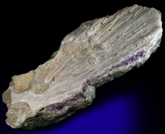 Quartz var. Amethyst pseudomorph after Anhydrite with Gmelinite from Upper New Street Quarry, Paterson, Passaic County, New Jersey