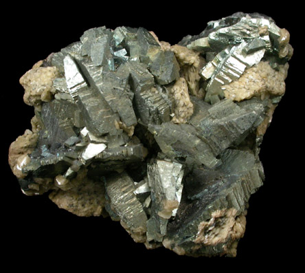 Arsenopyrite and Siderite from Panasqueira Mine, Barroca Grande, 21 km. west of Fundao, Castelo Branco, Portugal